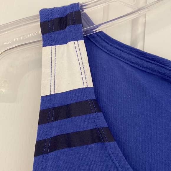 Victoria Secret Pink: Purple Blue Loose Fit, Dog Logo Wide Armholes Tank Top SzS - Picture 4 of 9